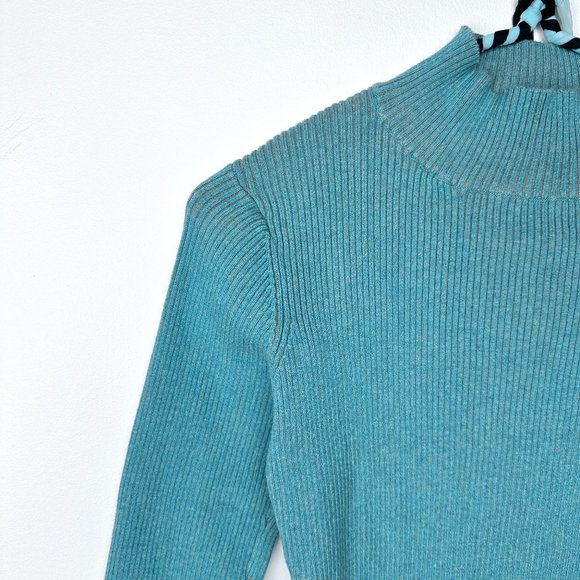 Spanner Contrast Rib Mock Neck Sweater - Picture 4 of 11